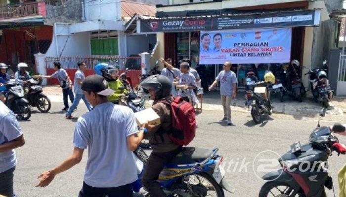 Lintas Relawan Prabowo Gibran di Bondowoso, Lakukan Giat Pemberian Makan Siang Gratis
