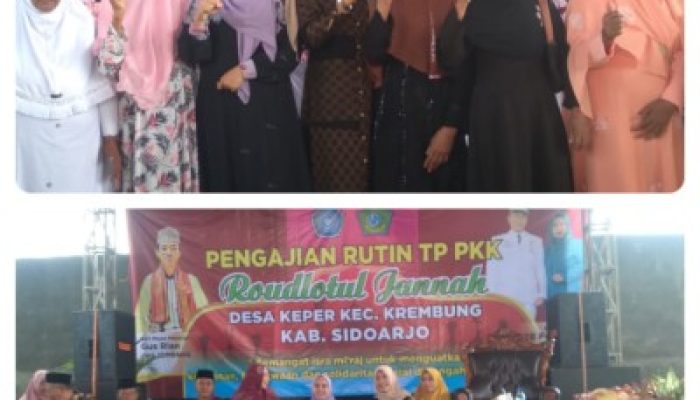 Ning Sasha Hadiri Pengajian Rutin PKK Roudlotul Jannah Desa Keper