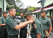 Dandim 0822 Bondowoso Pimpin Upacara Kenaikan Pangkat Periode 1 April 2024 Dan Wisuda Purna Wira