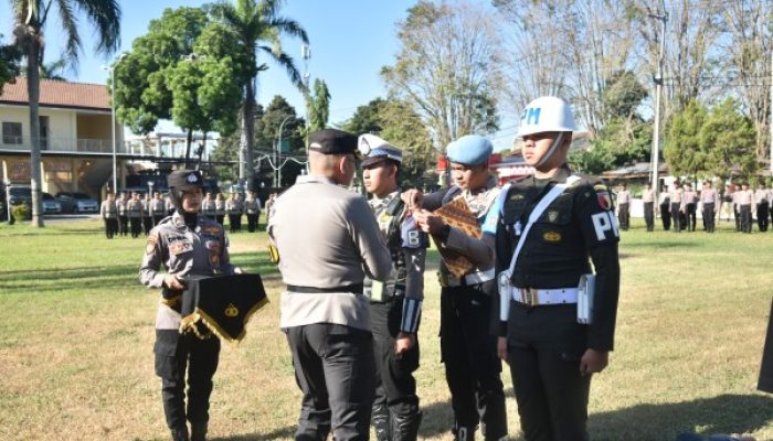 Polres Bondowoso Melaksanakan Apel Gelar Pasukan Ops Patuh Semeru 2024