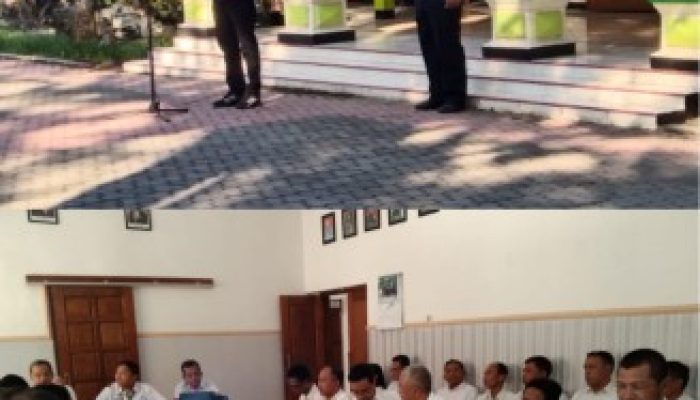 Mengawali, Misbakhul Munir ADM Perhutani Bondowoso Pimpin Langsung Giat Apel Pagi