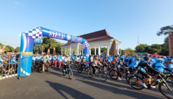 Sekitar 1500 Peserta Ikuti Gowes Bareng Bupati, Sosialisasi Gempur Rokok Ilegal