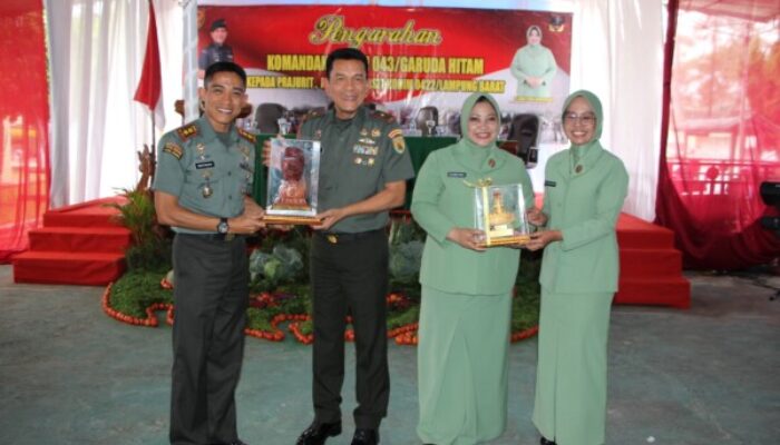 Kunjungan Kerja Danrem 043/Gatam Brigjen TNI Rikas Hidayatullah ke Kodim 0422/Lampung Barat