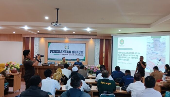 Bersama Kejari, Dispertangan Situbondo Gelar Sosialisasi Penerangan Hukum Bagi Tim Verval Kecamatan