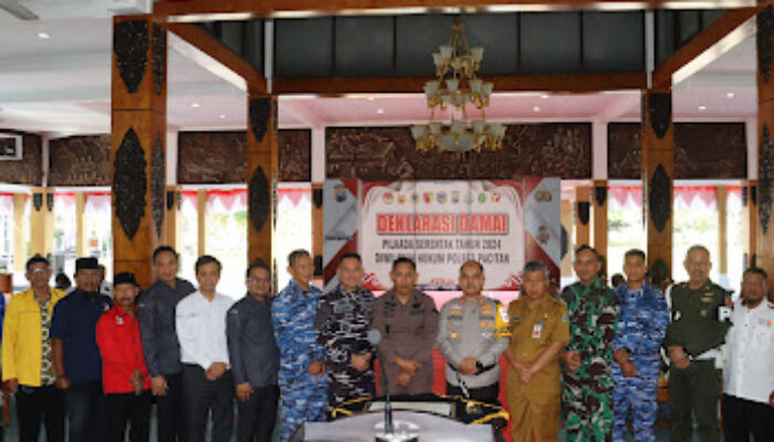 Wujudkan Pemilu Kondusif, Polres Pacitan Gelar Deklarasi Damai Pilkada 2024
