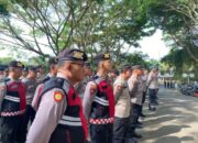 Polresta Banyuwangi Siagakan Ratusan Personel Pengamanan Penetapan Nomor Urut Paslon Pilkada 2024