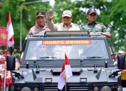 Presiden Prabowo Disambut Meriah di Pembukaan Apel Kasatwil Polri 2024