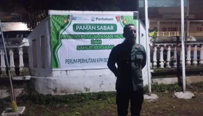 PERUM PERHUTANI KPH BONDOWOSO TERJUNKAN PAMAN SABAR