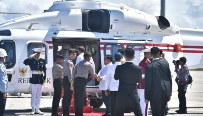 Helikopter AW 189 Polri Melaksanakan Pelayanan Penerbangan Kepresidenan untuk Presiden RI dan Presiden Perancis