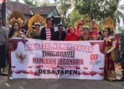 Meriahkan HUT RI ke-80, Pemdes Tapen Gelar Karnaval Budaya