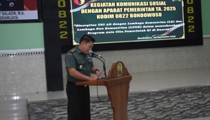 Kodim 0822 Bondowoso Perkuat Silaturahmi dan Sinergi Lewat Komsos 2025