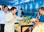 Kunjungi Pameran Hilirisasi di Kertamukti, Presiden Prabowo Cicipi Produk Inovasi Pertanian