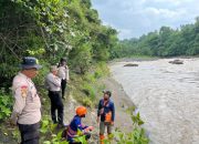 Polres Bondowoso Terjunkan Personel Pencarian Korban Hanyut di Sungai Sampeanbaru Desa Gentong