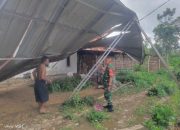 Peran Nyata Babinsa Saat Bencana, Dampingi Warga Poncogati Pasca Puting Beliung