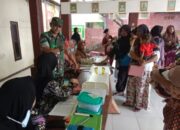 Cegah Stunting, Babinsa Kejawan Dampingi Layanan Posyandu Balita di Bondowoso