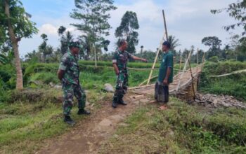 Respons Cepat Kodim 0822, Kasdim Tinjau Jembatan Patirana Demi Keselamatan Warga