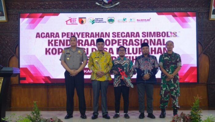 Kasdim 0822 Hadiri Penyerahan Armada Koperasi, Dorong Penguatan Ekonomi Desa di Bondowoso