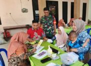 Babinsa Koptu Rudy Dampingi Monev Posyandu ILP, Wujud Sinergi Tingkatkan Kesehatan Warga Leprak Kab Bondowoso