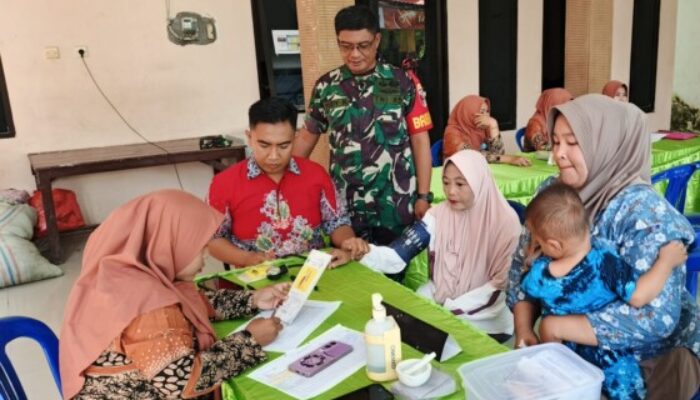 Babinsa Koptu Rudy Dampingi Monev Posyandu ILP, Wujud Sinergi Tingkatkan Kesehatan Warga Leprak Kab Bondowoso