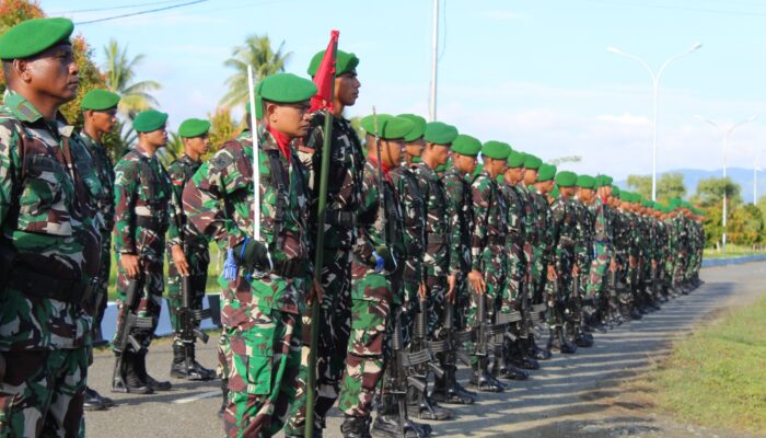 Prajurit Brigif TP 28/Bari Fola melaksanakan Upacara memperingati HARI KEBANGKITAN NASIONAL KE-118