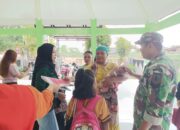 Babinsa Desa Paguan Dampingi Kegiatan Posyandu Imunisasi Campak dan DPT, Wujud Kepedulian TNI terhadap Kesehatan Balita