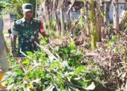 Lingkungan Bersih, Masyarakat Sehat: Babinsa Kejawan Galakkan Kerja Bakti Bersama Warga