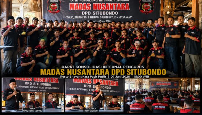 Rapat Konsolidasi Internal Pengurus Madas Nusantara DPD Situbondo Sukses &lancar