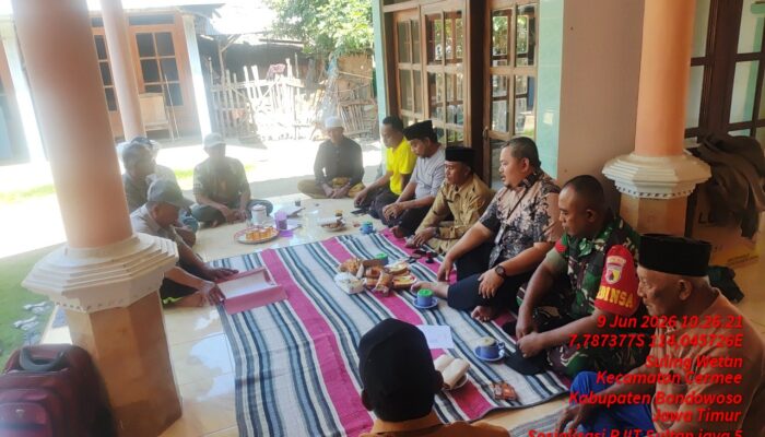 Babinsa Suling Wetan Hadiri Sosialisasi Jaringan Irigasi Tersier, Dukung Peningkatan Infrastruktur Pertanian