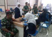 Perkuat Jiwa Sosial dan Kemanusiaan, Babinsa Dabasah Ikut Donor Darah di Polres Bondowoso