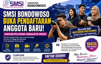 SMSI Bondowoso: Siapkan Pelatihan Jurnalistik Gratis untuk Masyarakat Umum,Buka Rekrutmen Anggota Baru